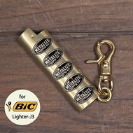 【METALIZE】Bic/黃銅打火機套-經典商標