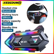 Kebidumei Y20 Bluetooth Motorcycle Helmet Headset Headphone Wireless Motobike Handsfree Stereo Earph
