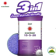 (ยกกระสอบ25kg) ปุ๋ยคอมปาวด์ซัลเฟต 15-5-20 ดวงตะวันเพชร ช่วยเพิ่มความหวาน และรสชาติให้กับผล ขยายผล #แ