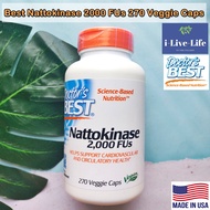 นัตโตะคินาเสะ Best Nattokinase 2000 FUs 270 Veggie Caps - Doctors Best นัตโตะสกัดจากถั่วเหลืองหมักขอ