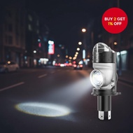 H4 Projector Lens LED Headlamp for Motorcycle 10000LM 55.3W Plug and Play Turbo Fan Light High Low B