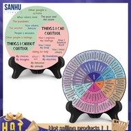 【SG36】Control Therapy  Desk Decor Feelings Wheel Chart Mental Health Feelings