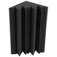 Black Soundproofing Insulation Bass Trap Acoustic Wall Foam Padding Studio Foam Tiles (48PCS, Black)