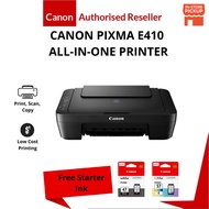 Canon PIXMA E410 Ink Efficient E Series Printer Print/Copy/Scan Included Ink Set