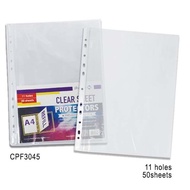 Shashin  A4 11 Holes Sheet Protector 50 sheet/Pack