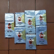 Clear pp plastic puppet size 10x25-10x30-11x25-11x30-12x16-12x20-12x25 (1 pack weighs 250 grams) pla