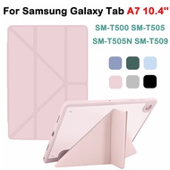 For Samsung Galaxy Tab A7 10.4'' 2020 2022 SM-T500 T505 T505N T509 With pen slot Acrylic Y-Fold Tran