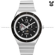 TIMEX TW2Y56700 Men's Analog Watch Q TIMEX NASA Moon Graphic Blue Marble Day Night Quartz 40mm Brace
