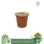 Susan 30 Liter Carved Pail Bucket with Lid