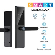 GLOVOSYNC Digital Lock Smart Lock Fingerprint Lock Door Lock with Handle Fingerprint Electronic Deadbolt Door Lock