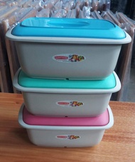 3pcs/set Sunnyware 386 Food Keeper/ Food Container (Blue,Green & Pink)
