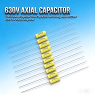10pcs 223J 0.022uF 630V Axial Polyester Film Capacitor Long Yellow Lead for Vintage Radio Tube Ampli