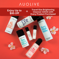 Auolive Eyes Lifter - Invigorating Eye Serum (Water-based, for Dark Eye Circles, Puffiness, Eye Bags, Wrinkles and Fine Lines) [Special Promotion] Bundle Set + Gift with Purchase: Travel Size Brightening Cleanser (10ml) with every Product Purchased