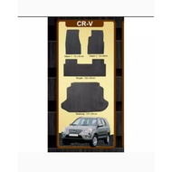 Rubber carpet floor mats for crv 2002 - 2007 full set