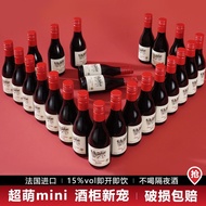 France Imported Dry Red Wine Mini Good Night Small Wine 187ml * 6 Pieces Whole Box 15 Degree Gift Bo