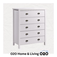 [O2O] SAFARI 5 drawer chest/ 5 layers drawer cabinet/ Storage cabinet/ Bedroom storage organizer