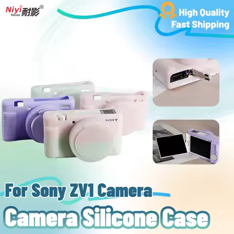 for Sony ZV1 Camera Soft Silicone Case Body Cover Protector Frame Skin for Sony ZV1 Camera ZV1 Glass