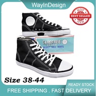 Carefree High Cut Canvas Shoe | Kasut Takraw Kasut Kerja Carefree | Kasut Hitam Sekolah | Kasut Bask