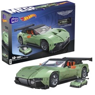 MEGA Hot Wheels Aston Martin Vulcan - Large 1:18 Scale Building Toy with 986 Pieces for Fans and Col