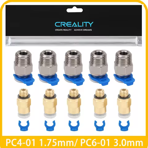 5/10 Pcs Creality Pneumatic Connectors PC4-01 1.75mm PC6-01 3.0mm PTFE Tube Coupler J-head Fittings 