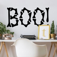 Halloween BOO Horror Element Wall Sticker Bedroom Entrance Festival Atmosphere Home Decor Self-Adhes