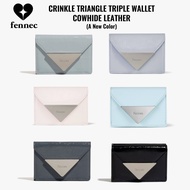 [Fennec] CRINKLE TRIANGLE TRIPLE WALLET(6color)