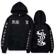 2021 Anime Tokyo Revengers Black Dragons Graphic Hoodies Pullover Long Seve Cosplay Clothes