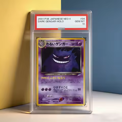 2001 PTCG JAPANESE NEO 4 DARK GENGAR HOLO 10 POINTS Card DIY Proxy Graded Collection Card Anime Game