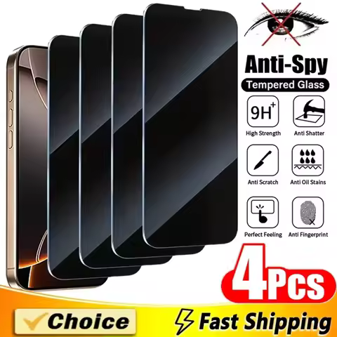 4pcs Anti Spy Glass For Huawei P40 P30 P20 Lite Mate 30 20 Pro Privacy Screen Protector Honor 50 20 