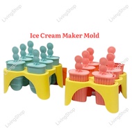 IKEA Ice-cream Mold Popsicle Mold Ice Pop Maker Ice Lolly Maker Home Ice Cream Maker DIY Bekas Acuan