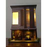 N3 scale garage house Diorama 64