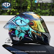 หมวกกันน็อคเต็มใบRD  รุ่น CZR BT รองรับการติดบลูทูธ ถอดซักได้ ฟรีถุงผ้า แถมชิวฟรีอีก1 แผ่น หมวกกันน็