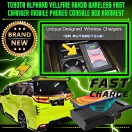 TOYOTA ALPHARD VELLFIRE AGH30 WIRELESS FAST CHANGER MOBILE PHONES CONSOLE BOX ARMREST CAR ACCESSORIES