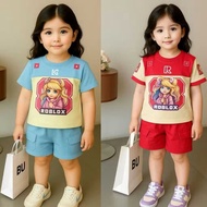 Children's Suit 1-5 Years Old, Cool, Comfortable Animation Motif, JARSEY ROBLOK Kids Girl Clothing S
