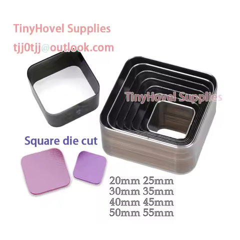 Steel Rule Die Cut Square Cutting Mold for Leather, Steel Square Punch Cutter for Leather Crafts, 2m