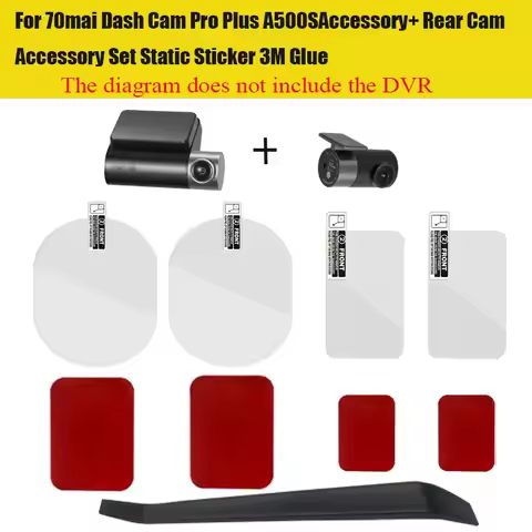 For 70mai Dash Cam Pro Plus A500S Accessory+ Rear Cam Accessory Set Static Sticker Glue ,Car DVR spe