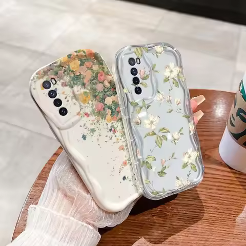 INS Wildflower Cherry Smartphone Case For Xiaomi Redmi Note 13 14 Pro Plus 5G 4G 8 11 10 9 12 Pro 12