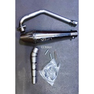 GL Racing Yamaha LC135 5S Black Star Exhaust Muffler Pipe Racing