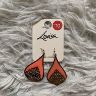 Lovisa Filigree Drop Orange Gold Earring