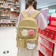 Kawaii Ita Bag Clear Window Ita Backpack Lightweight Cute Badge Display Transparent Backpack Large C