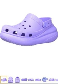 Crocs 紫色厚底涼鞋