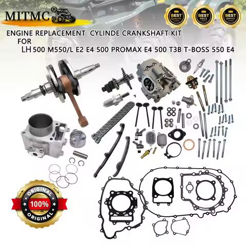 Engine Replacement Cylinde Crankshaft Kit For LH 500 E2 E4 T3b EFI 500 PROMAX M550 M550L T-BOSS 550 