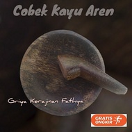 COBEK KAYU AREN SATU SET ASLI /COEK SATU SET DARI KAYU AREN ASLI /LEMPER KAYU AREN