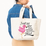 Tote Bag Tas Kanvas Resleting Tebal Premium by shafiyyah.sarban