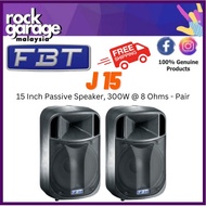 FBT J15 15 Inch Passive Speaker, 300W @ 8 Ohms - Each/Pair ( J 15 / J-15 / FBT )