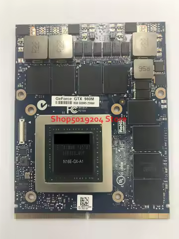 GTX980 GTX980M GTX 980M Video Vga Graphics Card N16E-GX-A1 8GB GDDR5 For HP MSI Alienware Clevo TEST