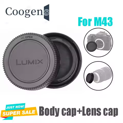 Rear Lens Cap Cover+Camera Front Body Cap for Panasonic Olympus Lumix Micro M4/3 M43 MFT GH3 GH4 G6 