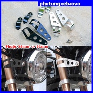 USD fork headlight bracket, large fork, full accessories and screws included (for forks from 35mm to