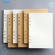 PANSIE 80Sheets Loose Leaf Paper, Kraft Paper Horizontal Line/Blank Notebook Refill Paper, High Qual