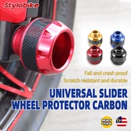UNIVERSAL CARBON WHEEL SLIDER WHEEL PROTECTOR FORK PROTECTOR Y16ZR FZ150 R15 LC135 Y15 RS150 NMAX NV